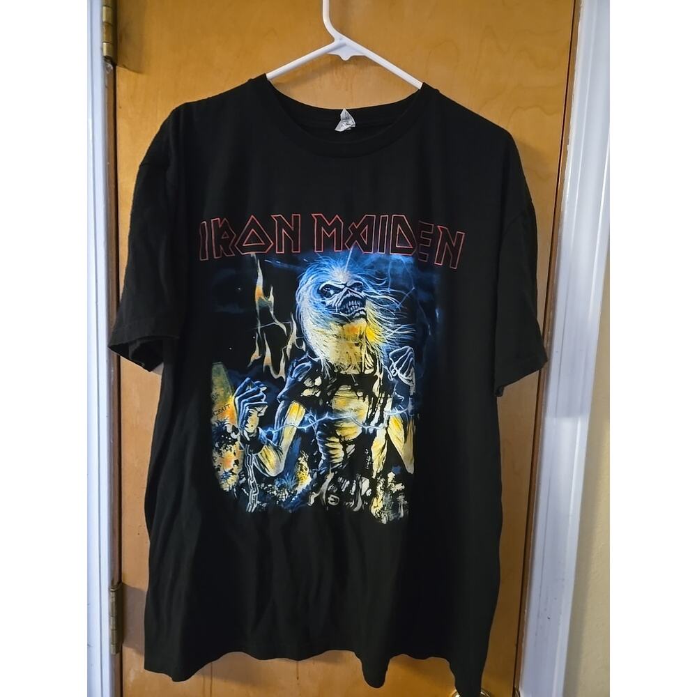 Vintage Rare 2000s Iron Maiden Band Pacific Shirt XL